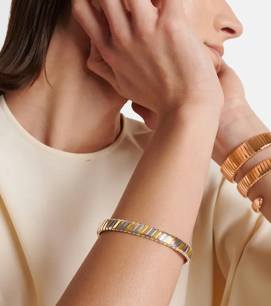 BVLGARI Tubogas 18kt yellow, rose, and white gold bracelet | Thumbnail 6 BVLGARI Tubogas 18kt yellow, rose, and white gold bracelet | Thumbnail 6