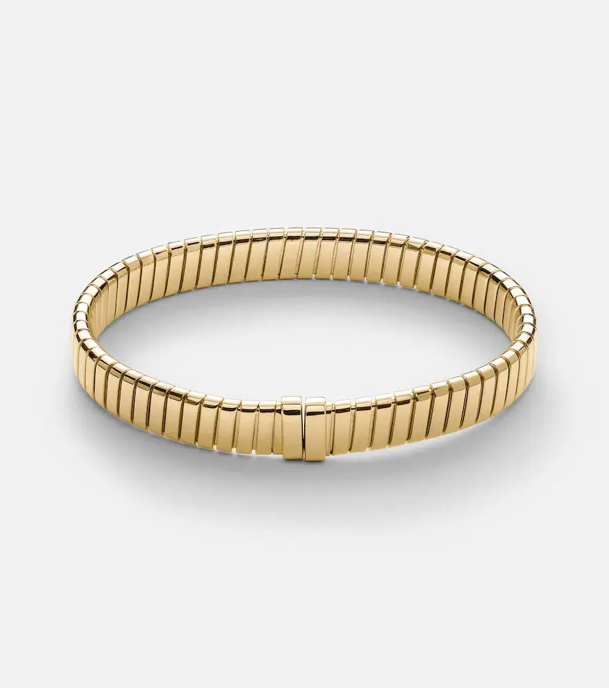 BVLGARI Tubogas 18kt gold bracelet with diamonds | Thumbnail 2 BVLGARI Tubogas 18kt gold bracelet with diamonds | Thumbnail 2