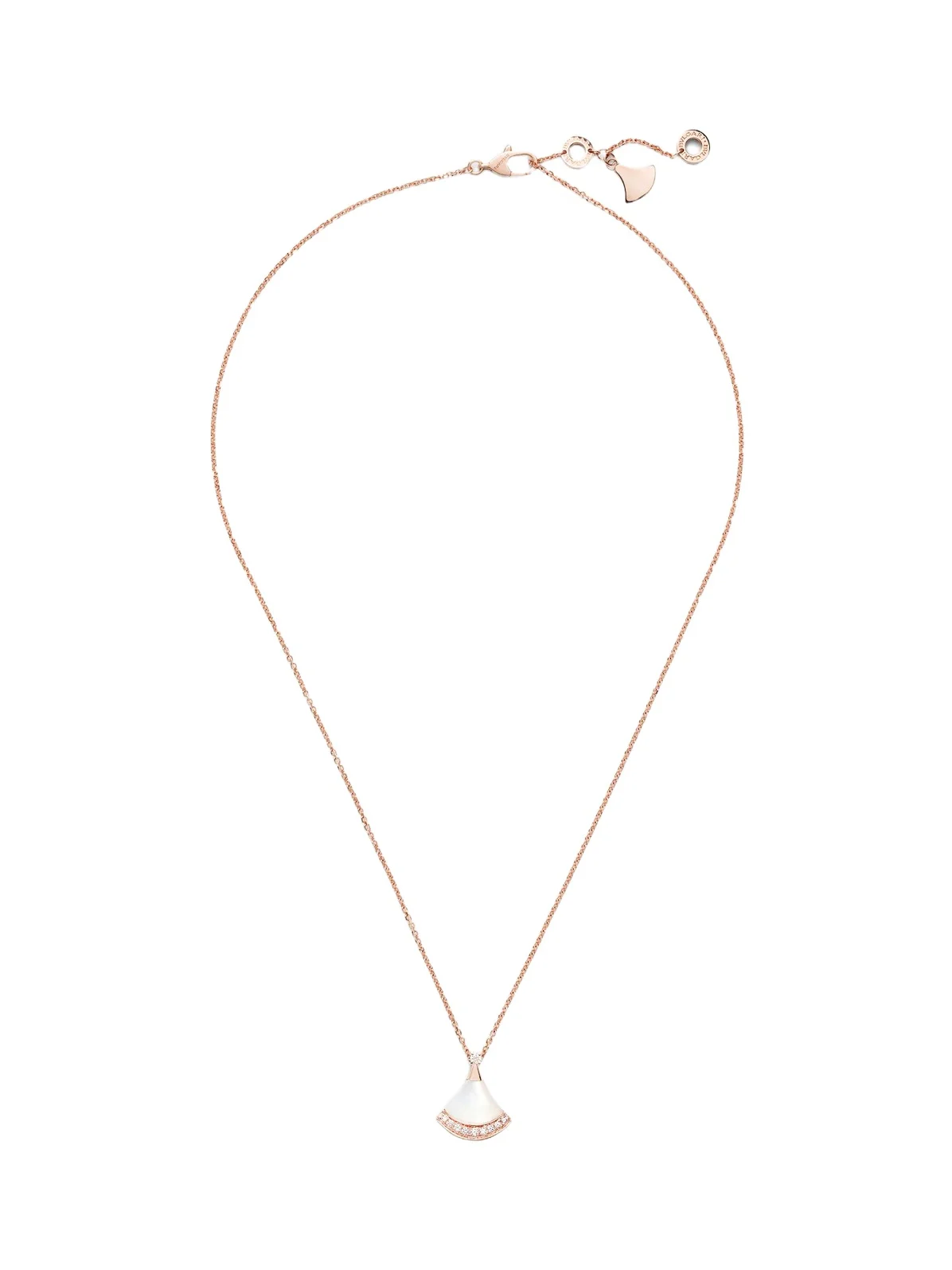 BVLGARI Divas' Dream 18kt rose gold necklace with mother-of-pearl diamonds