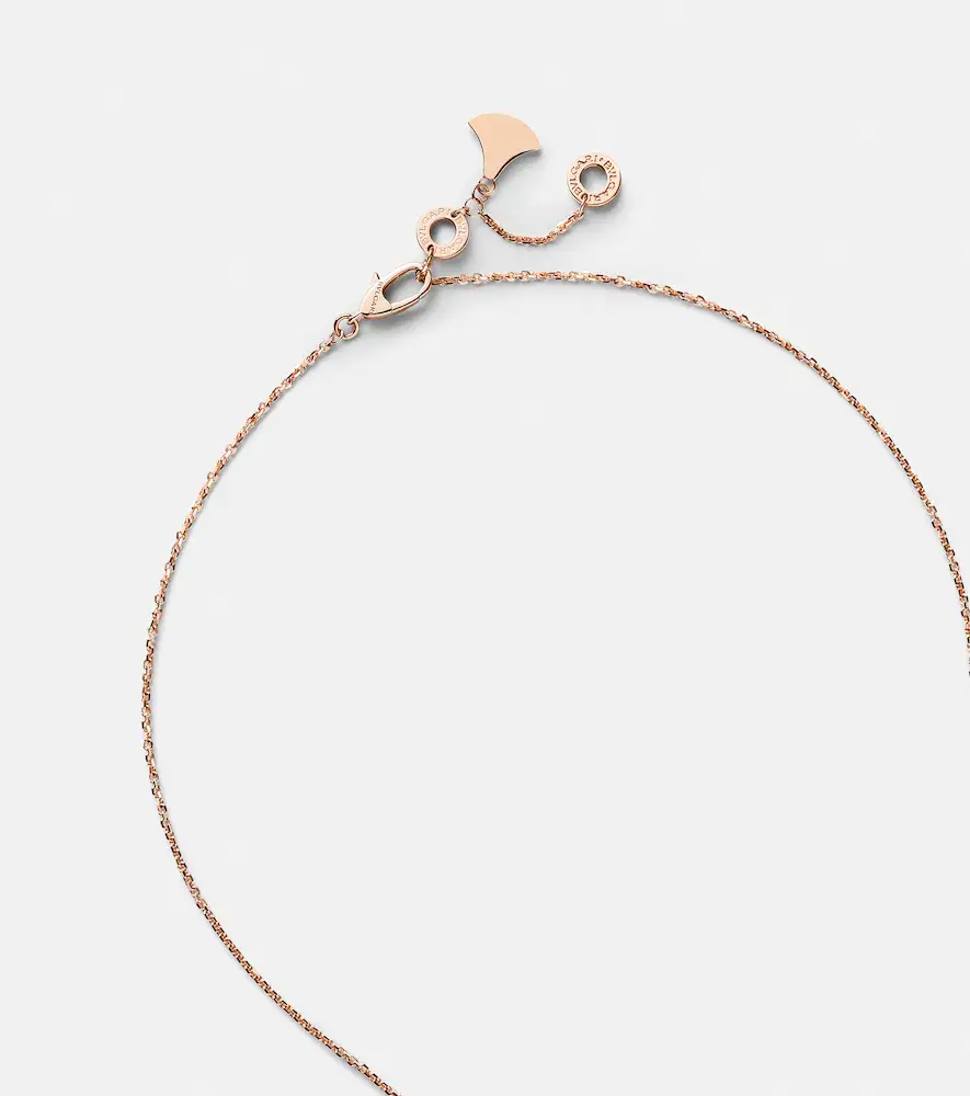 BVLGARI Divas' Dream 18kt rose gold necklace with diamonds and malachite | Thumbnail 4 BVLGARI Divas' Dream 18kt rose gold necklace with diamonds and malachite | Thumbnail 4