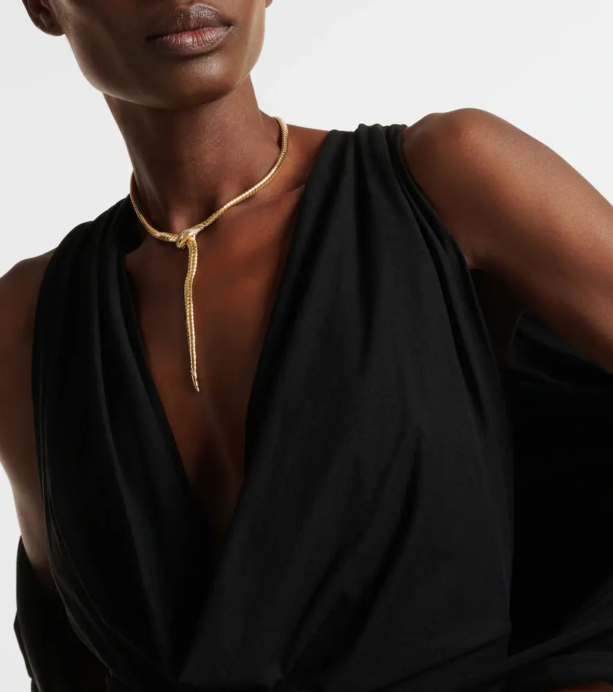 BVLGARI Serpenti Tubogas 18kt gold necklace with diamonds and onyx | Thumbnail 6 BVLGARI Serpenti Tubogas 18kt gold necklace with diamonds and onyx | Thumbnail 6