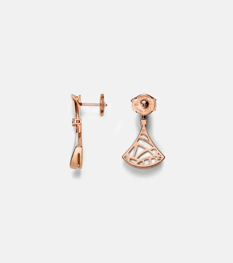 BVLGARI Diva's Dream 18kt rose gold drop earrings with diamonds and mother-of-pearl | Thumbnail 2 BVLGARI Diva's Dream 18kt rose gold drop earrings with diamonds and mother-of-pearl | Thumbnail 2