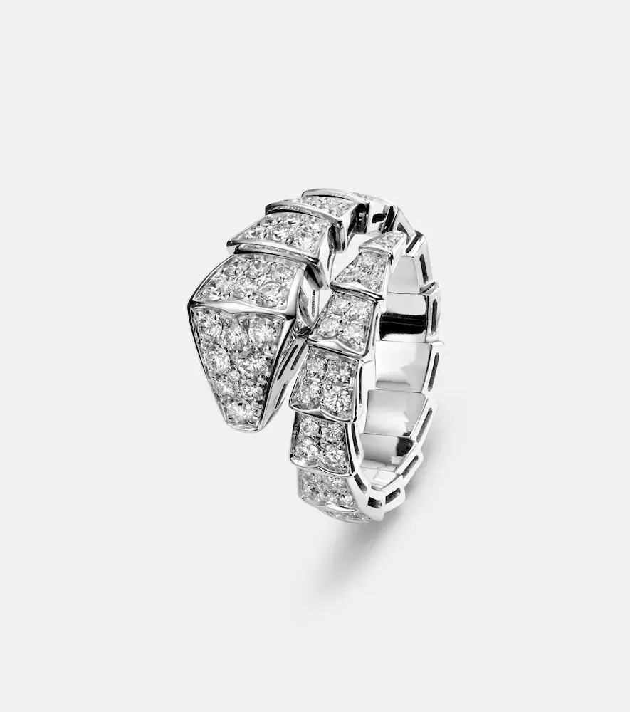 BVLGARI Serpenti Viper 18kt white gold ring with diamonds | Thumbnail 3 BVLGARI Serpenti Viper 18kt white gold ring with diamonds | Thumbnail 3