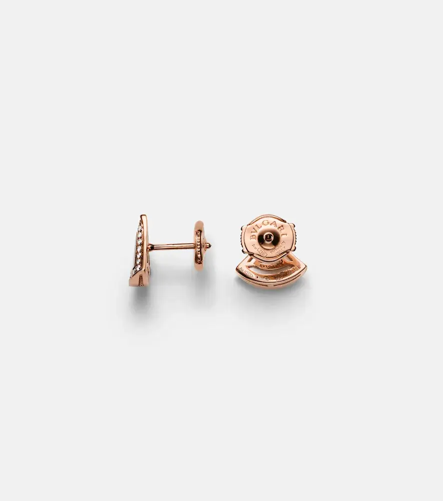 BVLGARI Divas' Dream 18kt rose gold earrings with mother-of-pearl and diamonds | Thumbnail 2 BVLGARI Divas' Dream 18kt rose gold earrings with mother-of-pearl and diamonds | Thumbnail 2