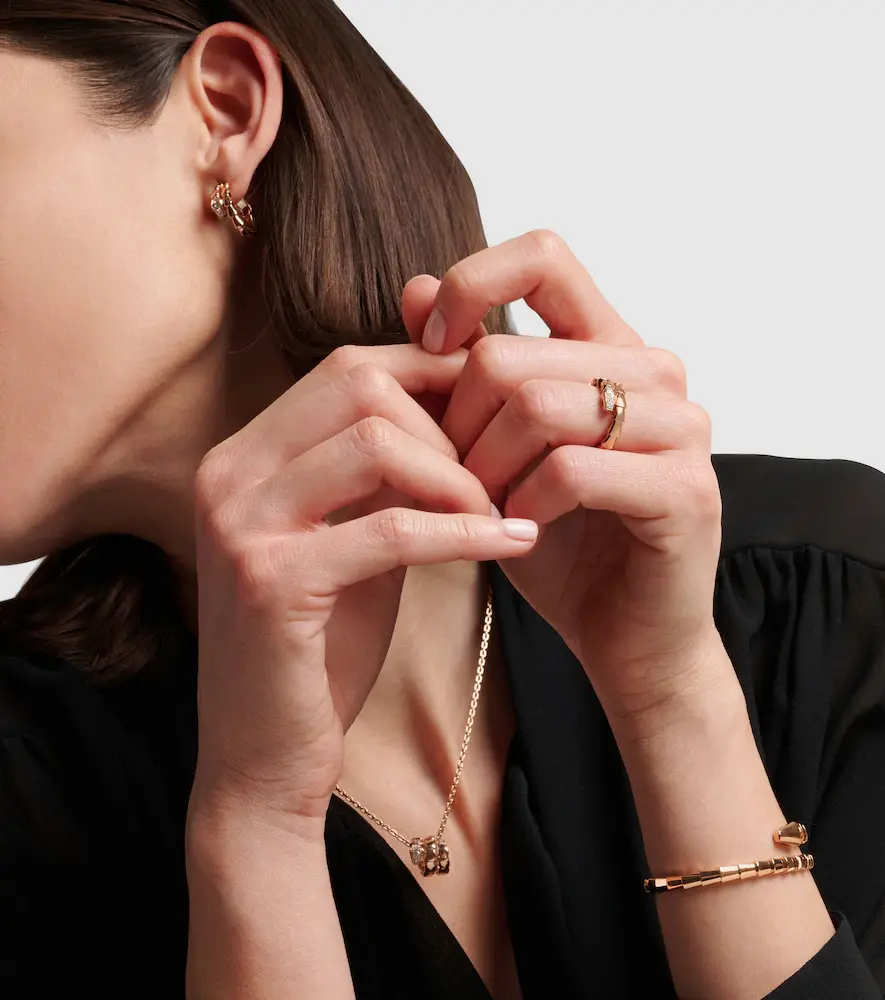 BVLGARI Serpenti Viper 18kt rose gold ring with diamonds | Thumbnail 5 BVLGARI Serpenti Viper 18kt rose gold ring with diamonds | Thumbnail 5