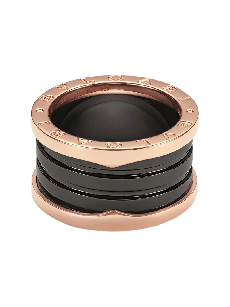 BVLGARI B. zero1 18kt rose gold and ceramic ring