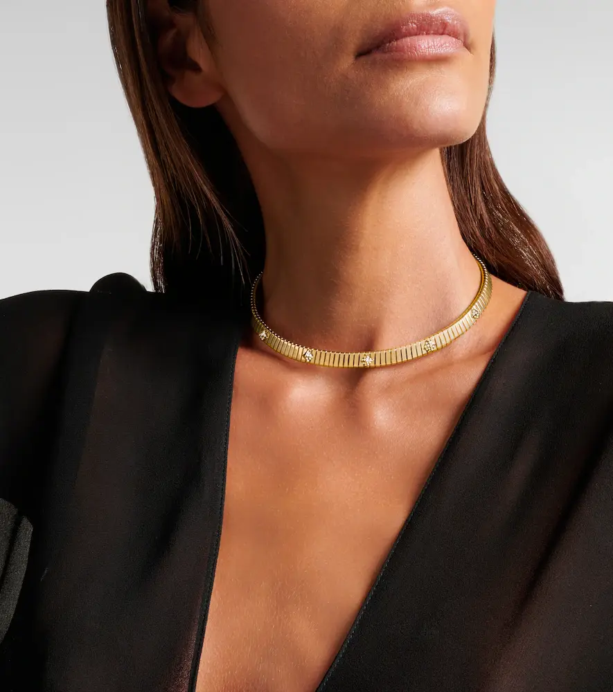 BVLGARI Tubogas 18kt gold choker with diamonds | Thumbnail 7 BVLGARI Tubogas 18kt gold choker with diamonds | Thumbnail 7
