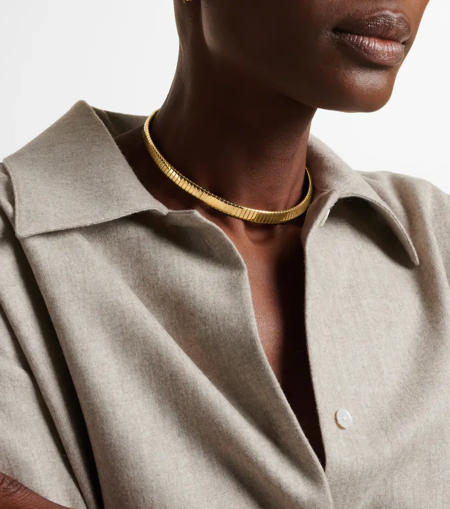 BVLGARI Tubogas 18kt gold necklace | Thumbnail 6