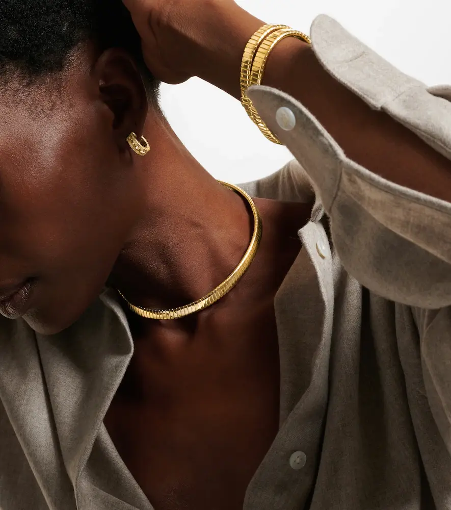 BVLGARI Tubogas 18kt gold necklace | Thumbnail 7