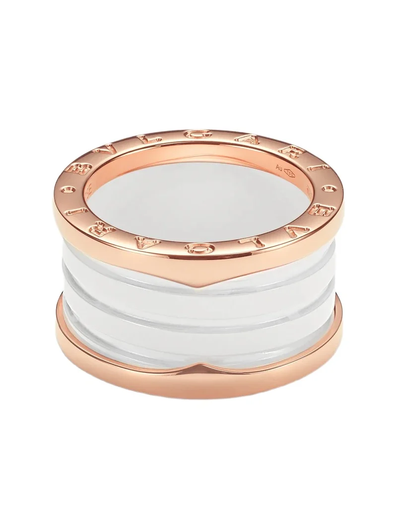 BVLGARI B. zero1 18kt rose gold and ceramic ring