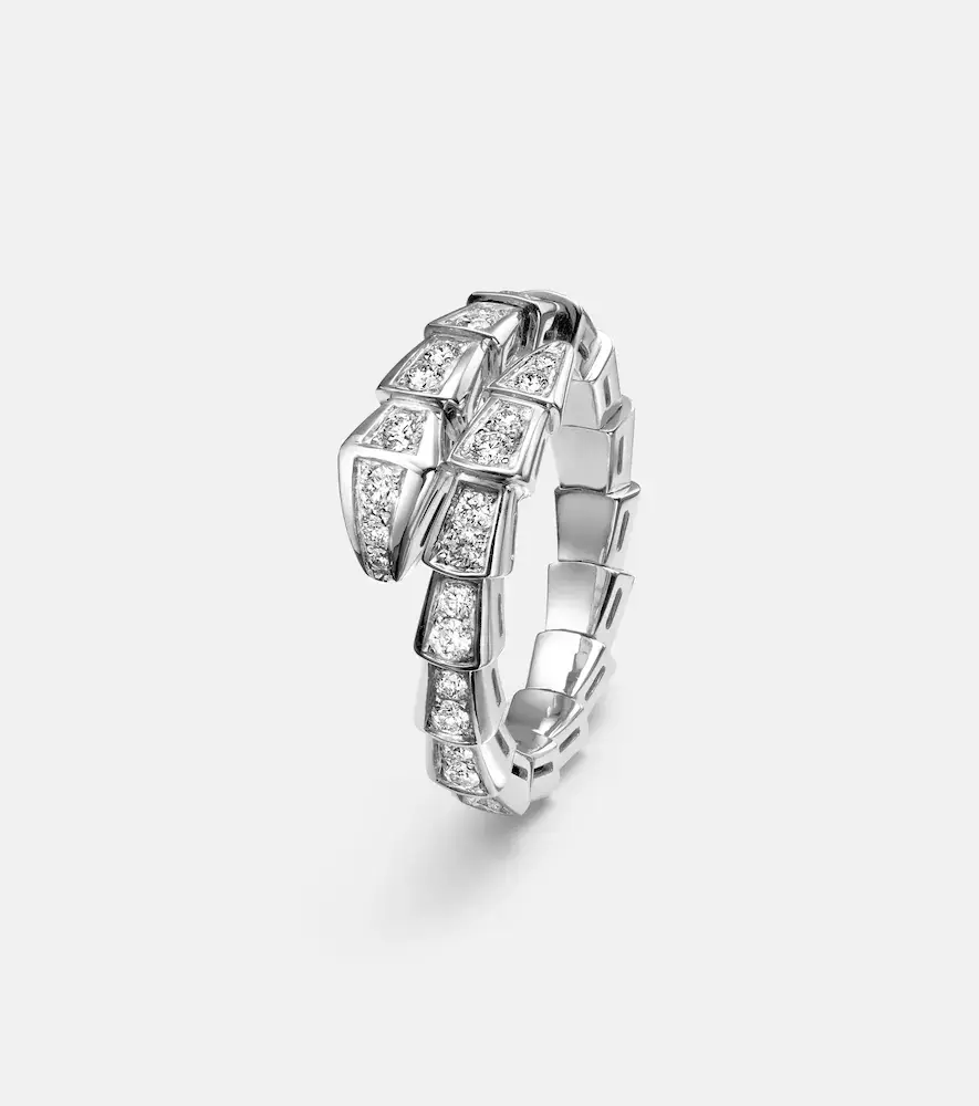 BVLGARI Serpenti Viper 18kt white gold ring with diamonds | Thumbnail 3 BVLGARI Serpenti Viper 18kt white gold ring with diamonds | Thumbnail 3