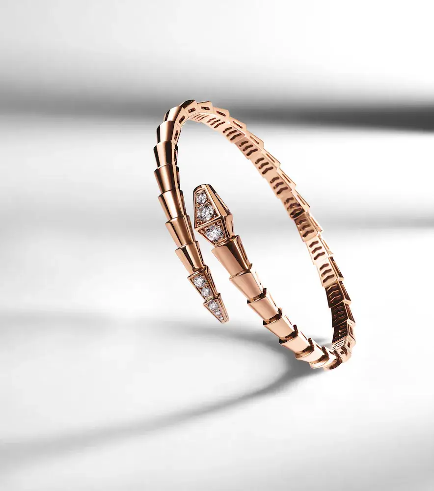 BVLGARI Serpenti Viper 18kt rose gold bangle with diamonds | Thumbnail 2 BVLGARI Serpenti Viper 18kt rose gold bangle with diamonds | Thumbnail 2