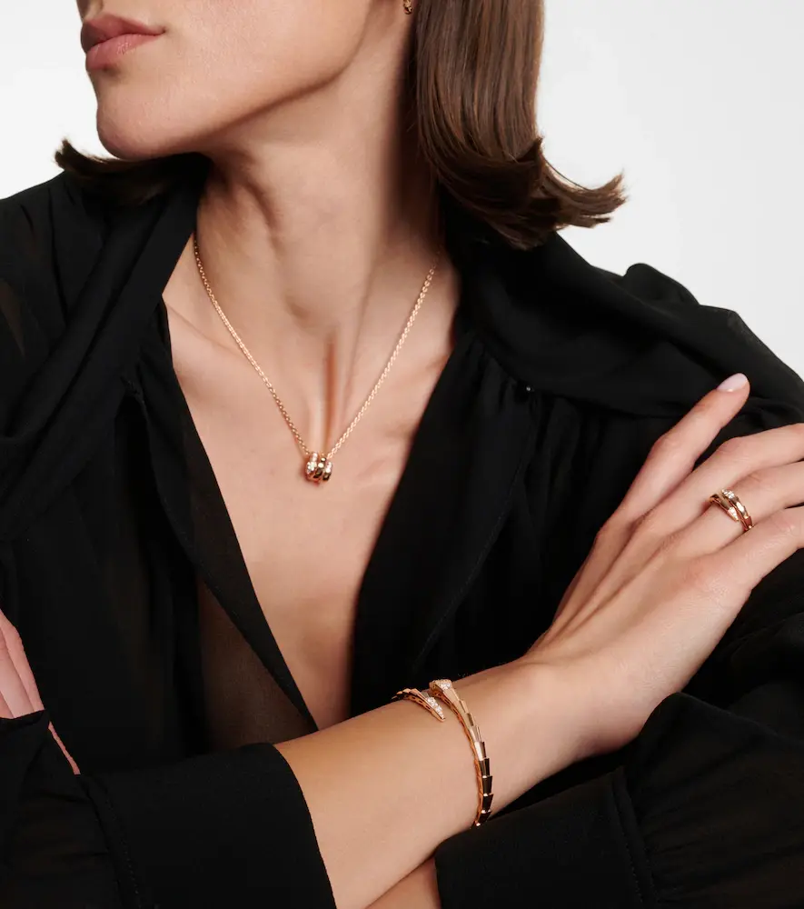 BVLGARI Serpenti Viper 18kt rose gold bangle with diamonds | Thumbnail 7 BVLGARI Serpenti Viper 18kt rose gold bangle with diamonds | Thumbnail 7
