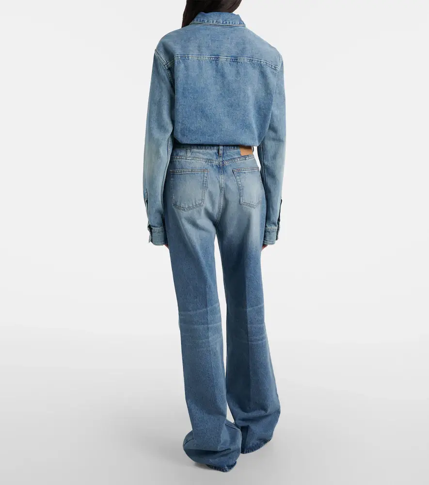 AMI PARIS Faded high-rise flared jeans | Thumbnail 6 AMI PARIS Faded high-rise flared jeans | Thumbnail 6