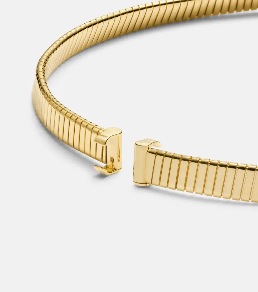 BVLGARI Tubogas 18kt gold necklace with topaz and diamonds | Thumbnail 4 BVLGARI Tubogas 18kt gold necklace with topaz and diamonds | Thumbnail 4