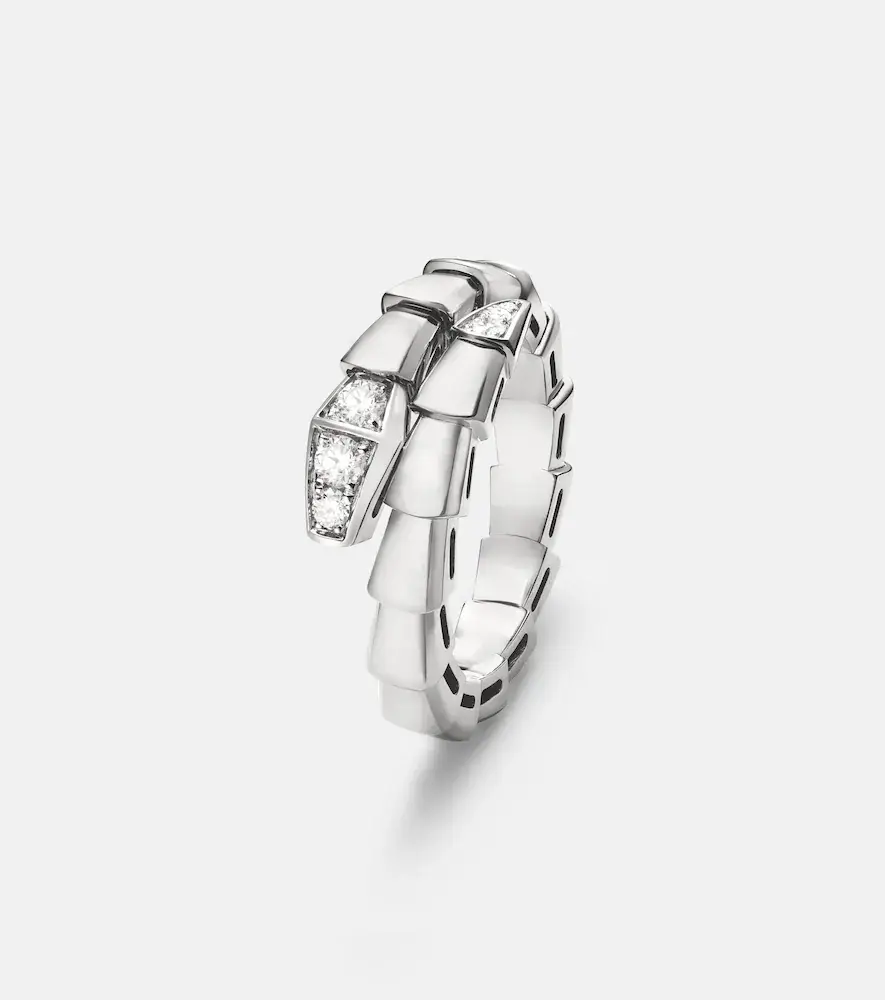 BVLGARI Serpenti Viper 18kt white gold ring with diamonds | Thumbnail 3 BVLGARI Serpenti Viper 18kt white gold ring with diamonds | Thumbnail 3