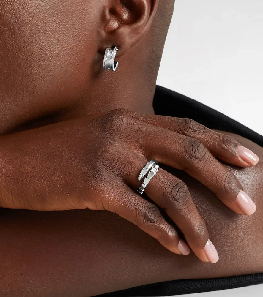 BVLGARI Serpenti Viper 18kt white gold ring with diamonds | Thumbnail 5 BVLGARI Serpenti Viper 18kt white gold ring with diamonds | Thumbnail 5