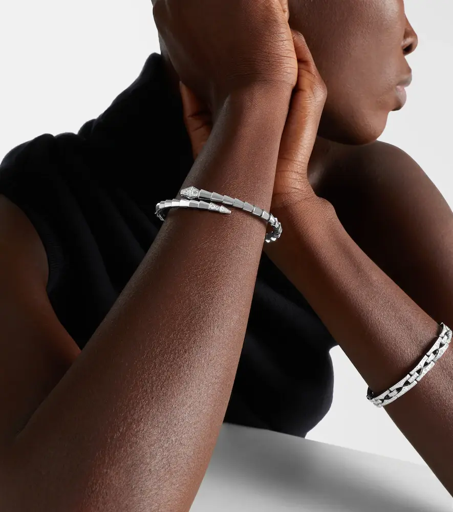 BVLGARI Serpenti Viper 18kt white gold bracelet with diamonds | Thumbnail 5 BVLGARI Serpenti Viper 18kt white gold bracelet with diamonds | Thumbnail 5