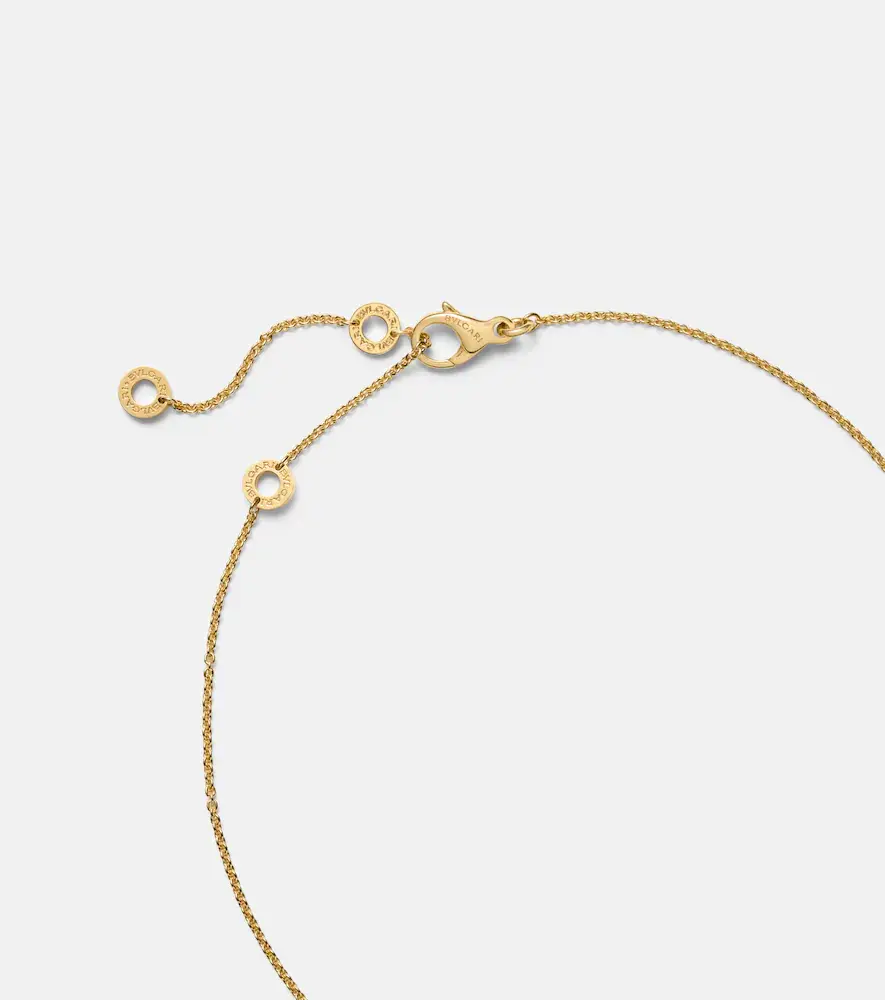 BVLGARI Cabochon 18kt gold pendant necklace with diamonds | Thumbnail 2