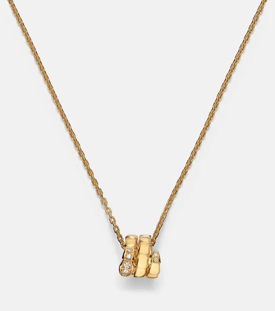 BVLGARI Serpenti Viper 18kt gold pendant necklace with diamonds | Thumbnail 3 BVLGARI Serpenti Viper 18kt gold pendant necklace with diamonds | Thumbnail 3