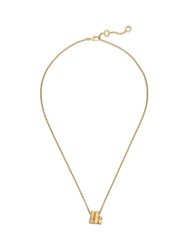 Serpenti Viper 18kt gold pendant necklace with diamonds