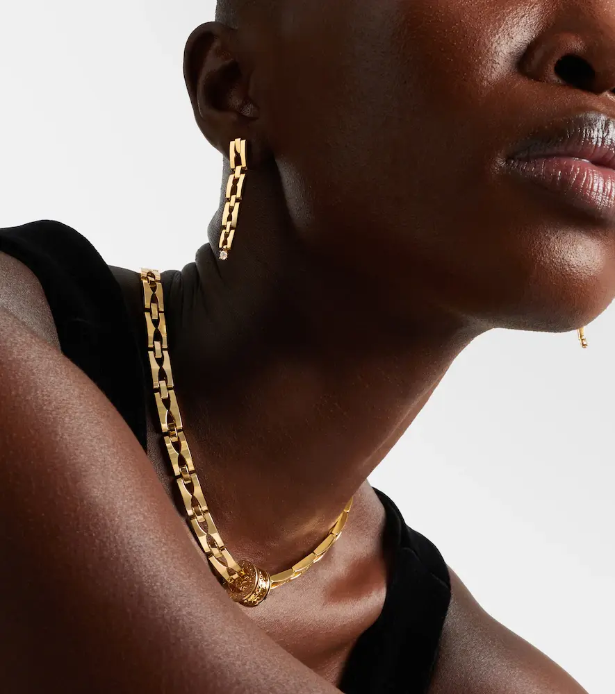 BVLGARI B. zero1 18kt gold drop earrings with diamonds | Thumbnail 4 BVLGARI B. zero1 18kt gold drop earrings with diamonds | Thumbnail 4