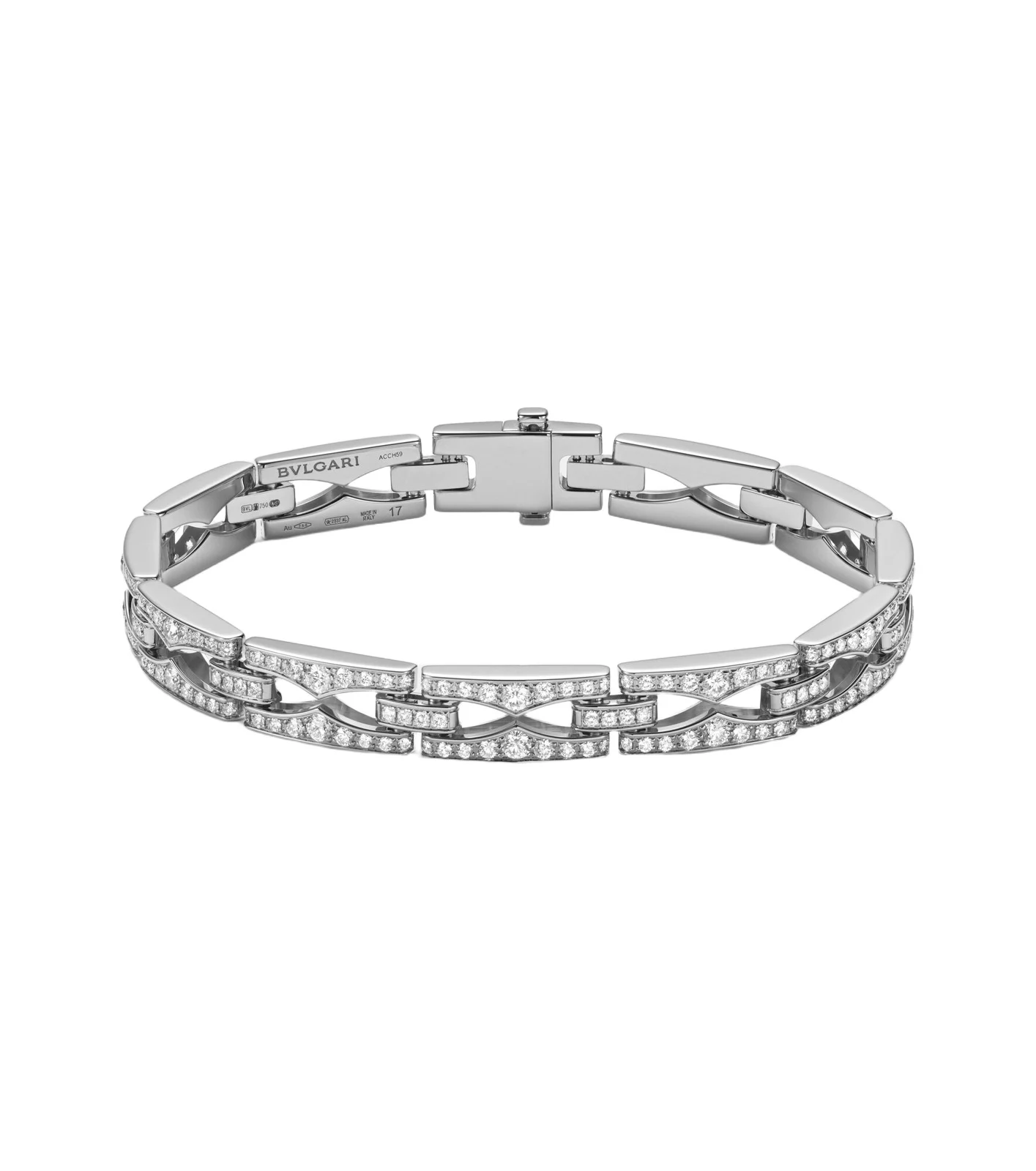 BVLGARI B. zero1 18kt white gold bracelet with diamonds