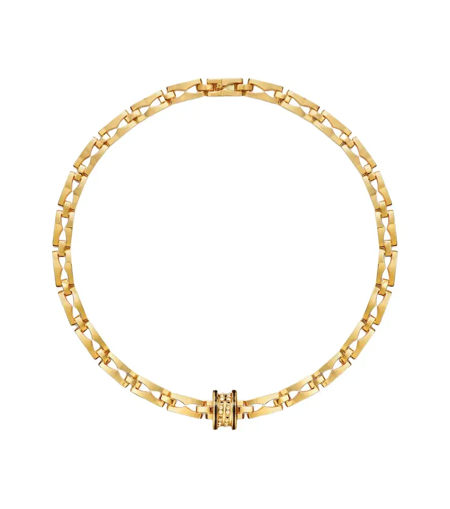 B. zero1 18kt gold necklace with ceramic B. zero1 18kt gold necklace with ceramic