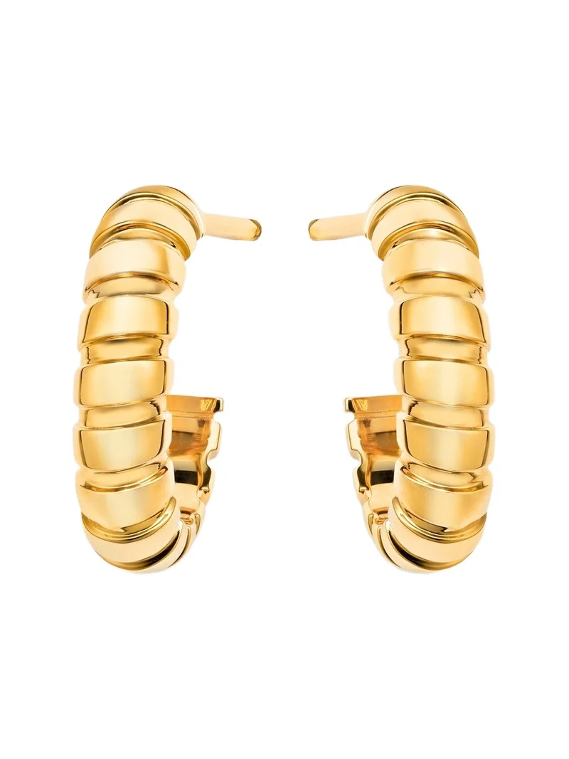BVLGARI Tubogas 18kt gold hoop earrings