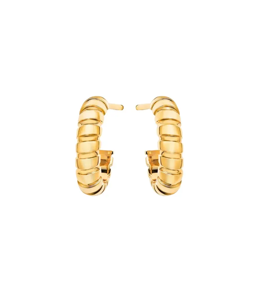 BVLGARI Tubogas 18kt gold hoop earrings