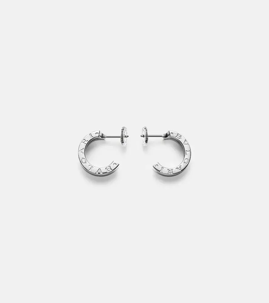 BVLGARI B. zero1 18kt white gold hoop earrings with diamonds | Thumbnail 4 BVLGARI B. zero1 18kt white gold hoop earrings with diamonds | Thumbnail 4