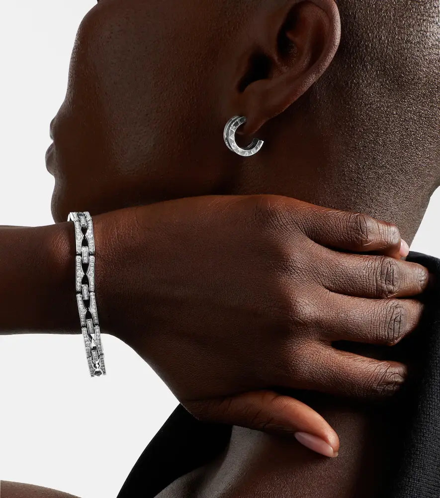 BVLGARI B. zero1 18kt white gold hoop earrings with diamonds | Thumbnail 6 BVLGARI B. zero1 18kt white gold hoop earrings with diamonds | Thumbnail 6