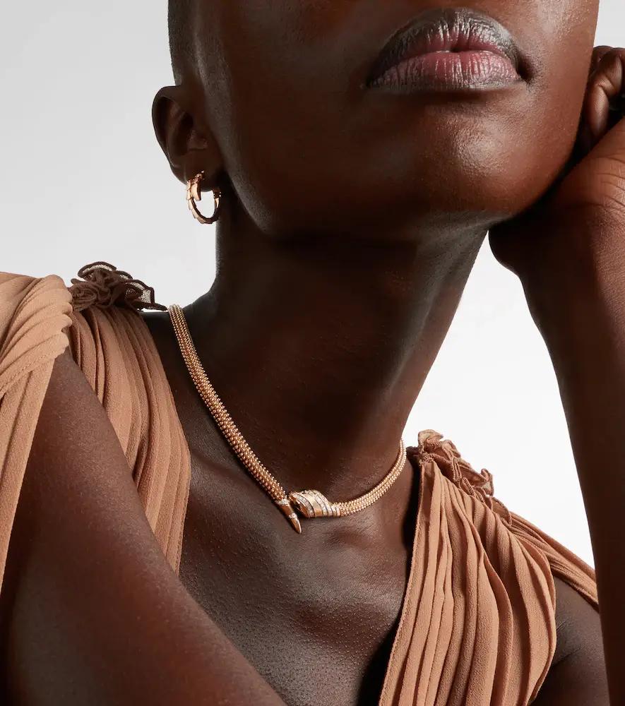 BVLGARI Serpenti 18kt rose gold necklace with diamonds and onyx | Thumbnail 6 BVLGARI Serpenti 18kt rose gold necklace with diamonds and onyx | Thumbnail 6