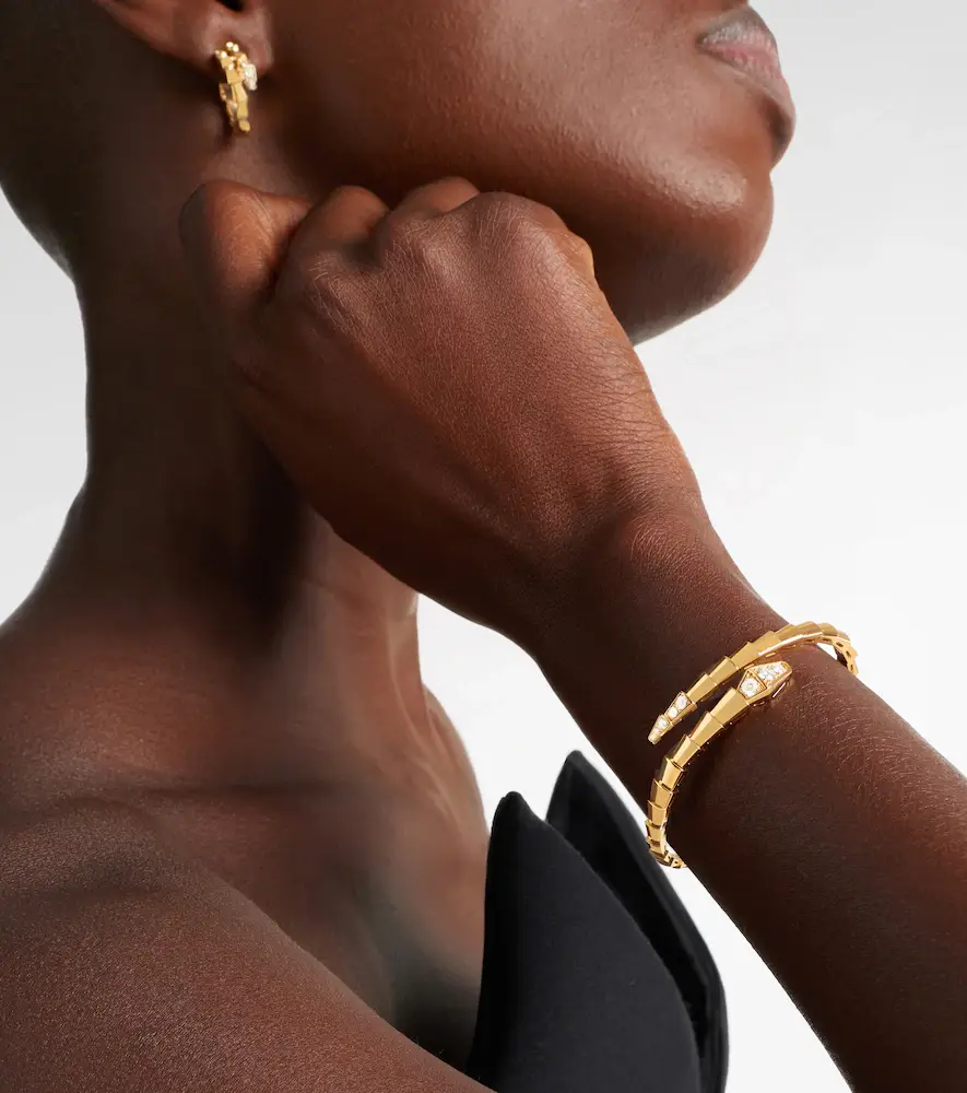 BVLGARI Serpenti Viper 18kt gold bracelet with diamonds | Thumbnail 3