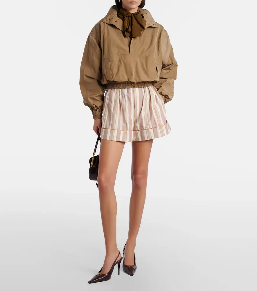 Saint Laurent Gathered canvas jacket | Thumbnail 6 Saint Laurent Gathered canvas jacket | Thumbnail 6