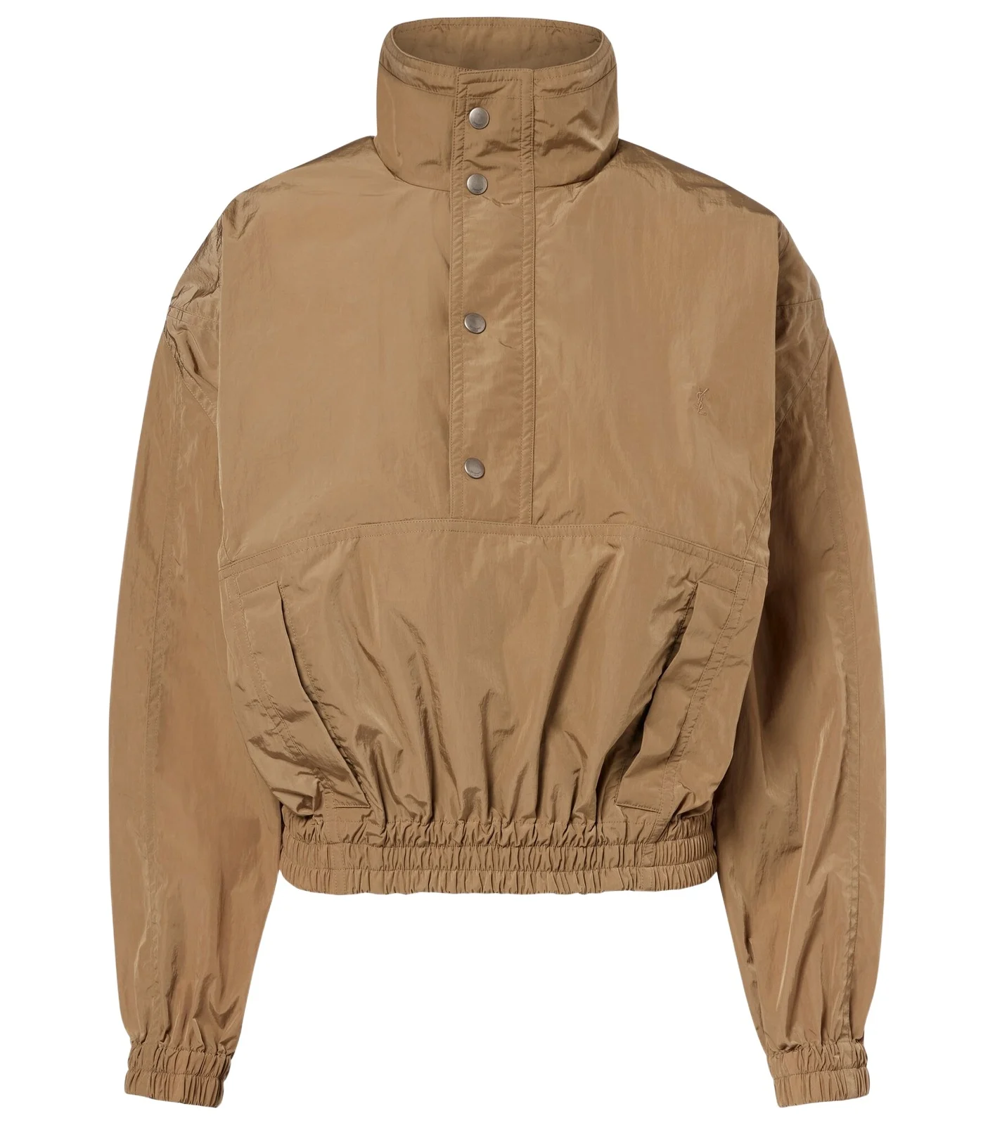 Gathered canvas jacket