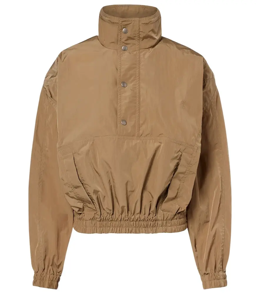 Saint Laurent Gathered canvas jacket