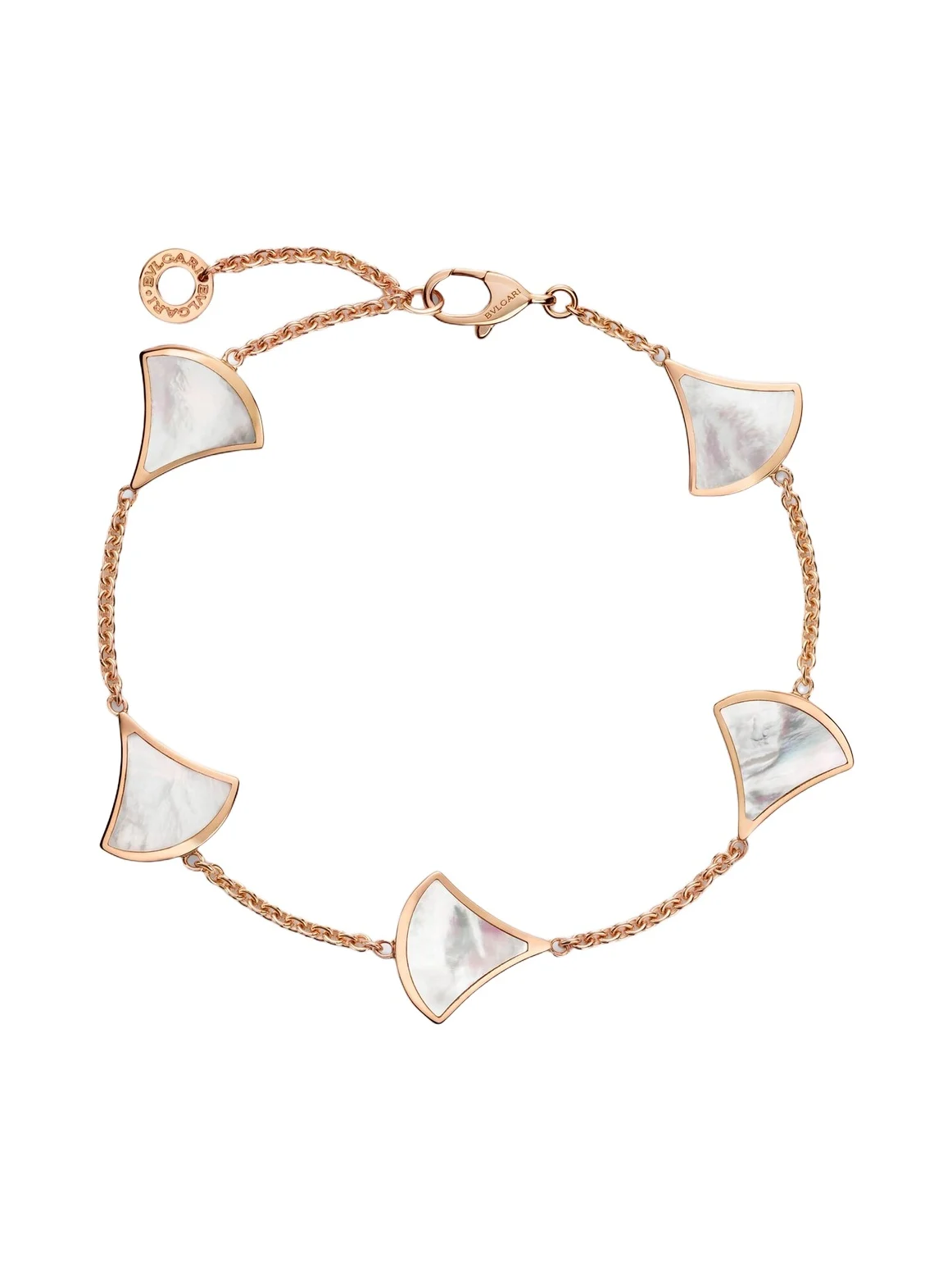 BVLGARI Divas' Dream 18kt rose gold bracelet with mother-of-pearl