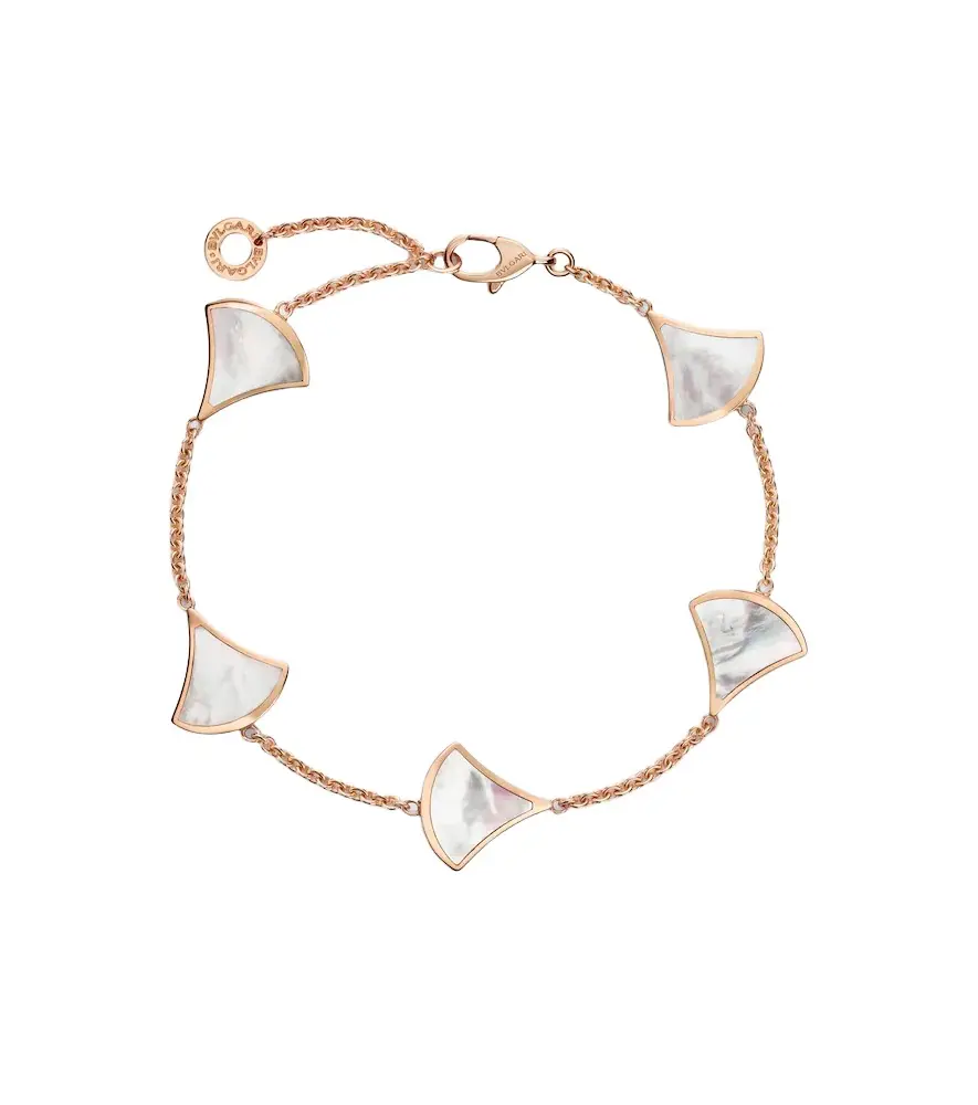 BVLGARI Divas' Dream 18kt rose gold bracelet with mother-of-pearl