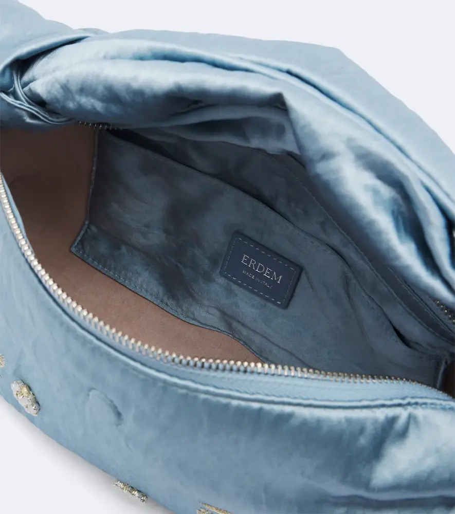 Erdem Bloom E/W satin top-handle bag | Thumbnail 3 Erdem Bloom E/W satin top-handle bag | Thumbnail 3