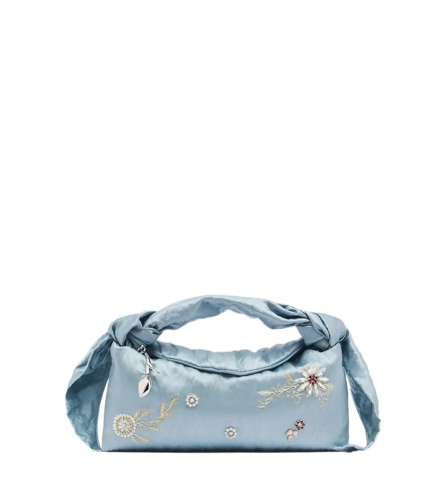 Bloom E/W satin top-handle bag Bloom E/W satin top-handle bag