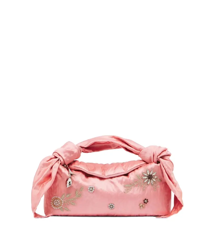 Erdem Bloom E/W satin top-handle bag
