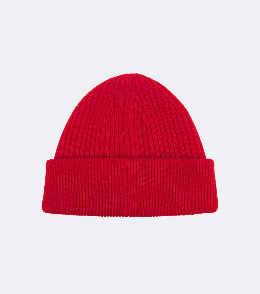 Loewe Embroidered ribbed-knit wool beanie | Thumbnail 2 Loewe Embroidered ribbed-knit wool beanie | Thumbnail 2