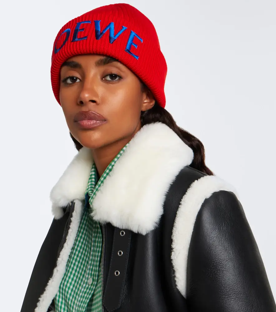Loewe Embroidered ribbed-knit wool beanie | Thumbnail 4 Loewe Embroidered ribbed-knit wool beanie | Thumbnail 4