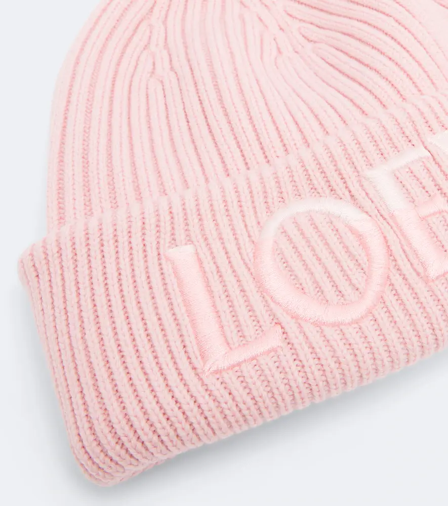 Loewe Embroidered ribbed-knit wool beanie | Thumbnail 3 Loewe Embroidered ribbed-knit wool beanie | Thumbnail 3