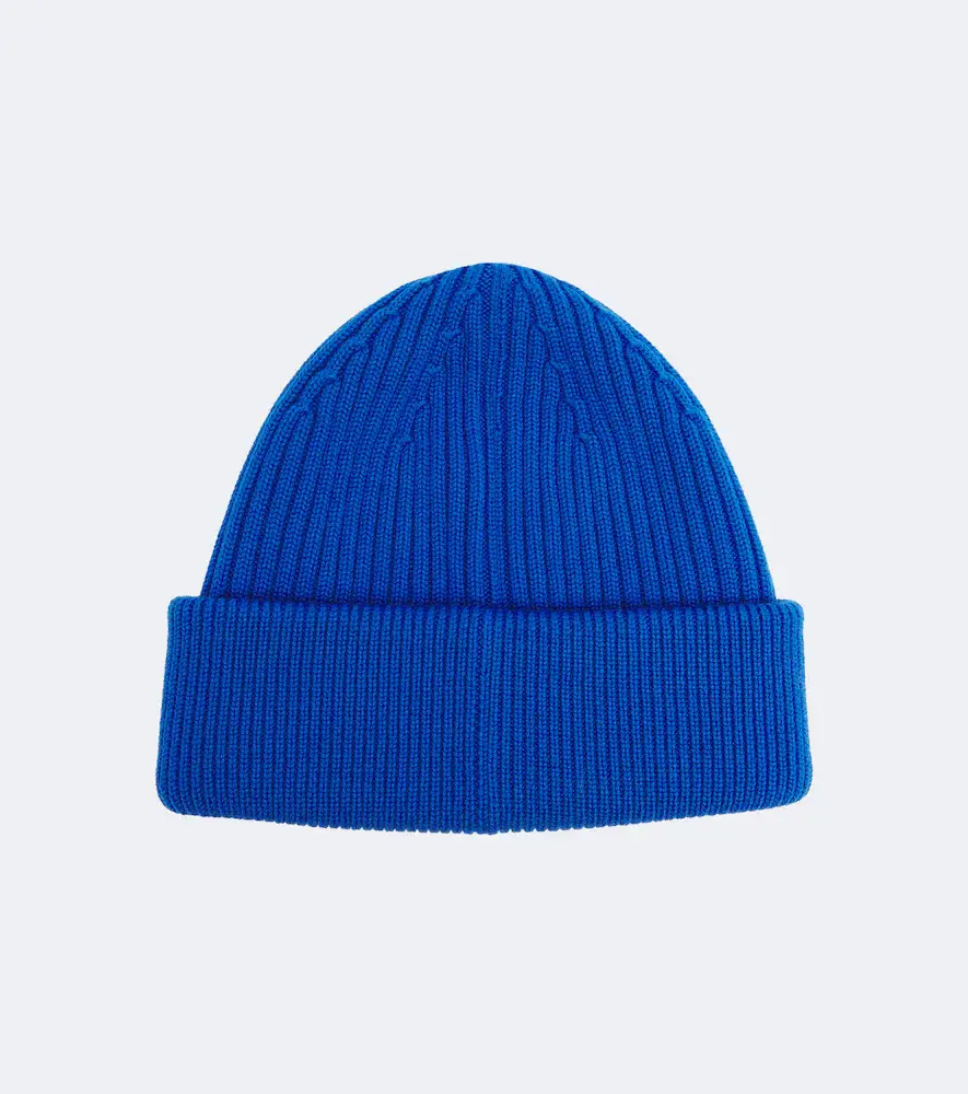Loewe Embroidered ribbed-knit wool beanie | Thumbnail 2 Loewe Embroidered ribbed-knit wool beanie | Thumbnail 2