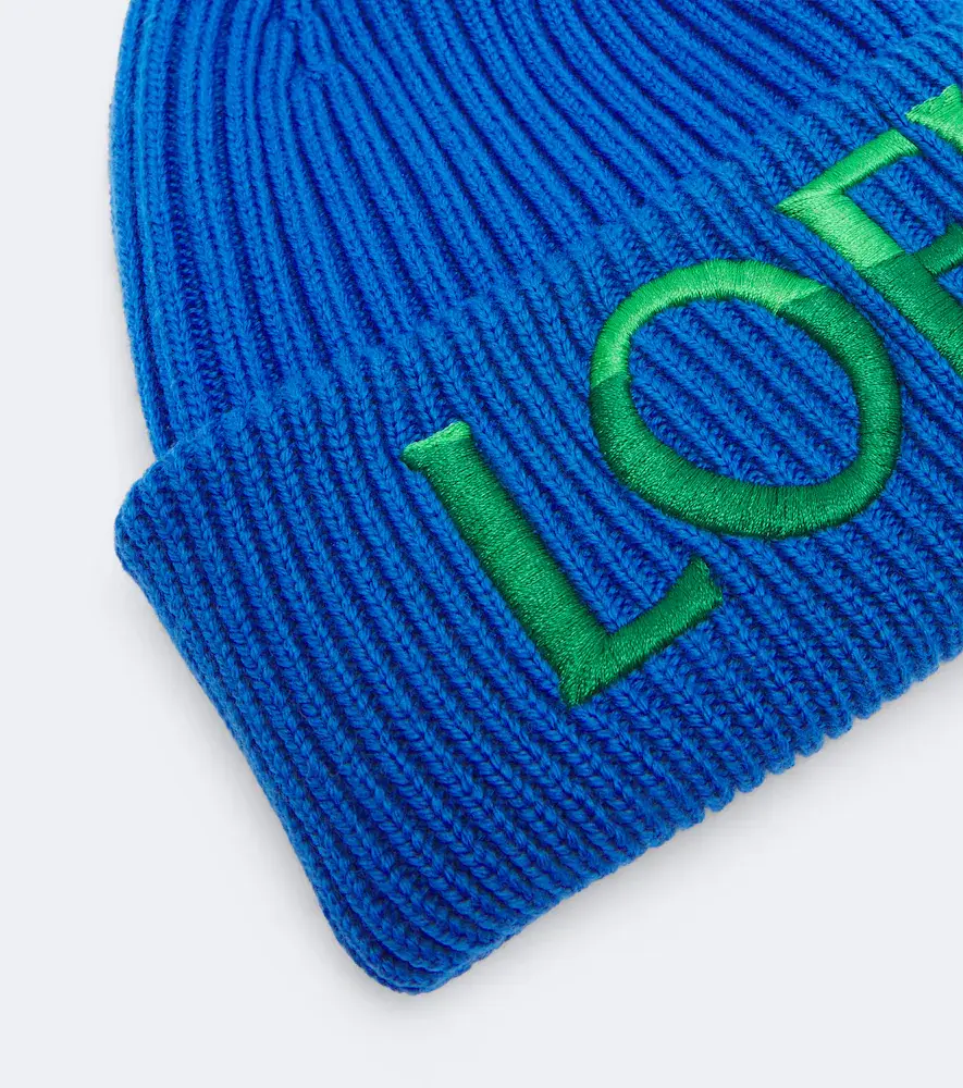 Loewe Embroidered ribbed-knit wool beanie | Thumbnail 3 Loewe Embroidered ribbed-knit wool beanie | Thumbnail 3