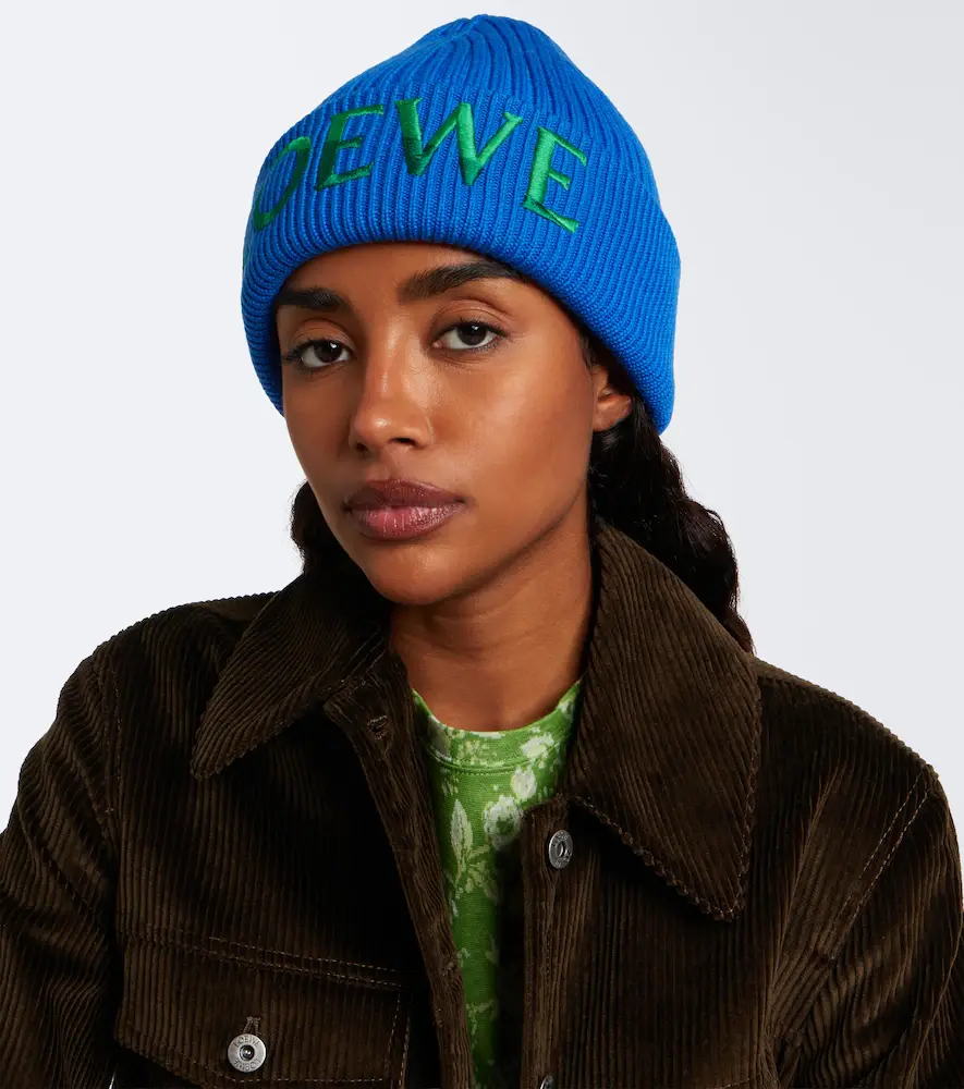 Loewe Embroidered ribbed-knit wool beanie | Thumbnail 4 Loewe Embroidered ribbed-knit wool beanie | Thumbnail 4