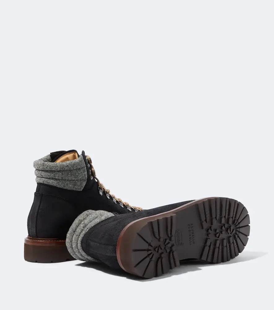 Brunello Cucinelli Suede lace-up boots | Thumbnail 3 Brunello Cucinelli Suede lace-up boots | Thumbnail 3
