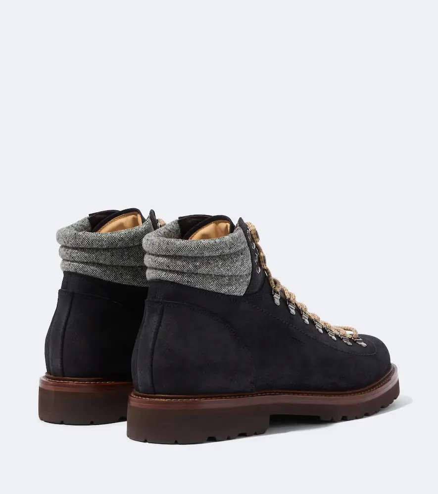 Brunello Cucinelli Suede lace-up boots | Thumbnail 4 Brunello Cucinelli Suede lace-up boots | Thumbnail 4